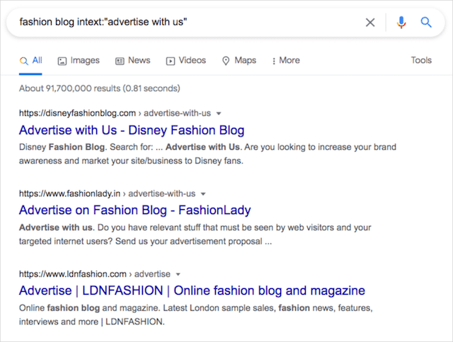 Operador de pesquisa de edições de nicho