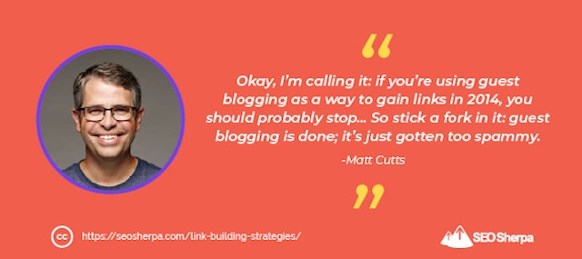 Citação de postagem de convidado de Matt Cutts