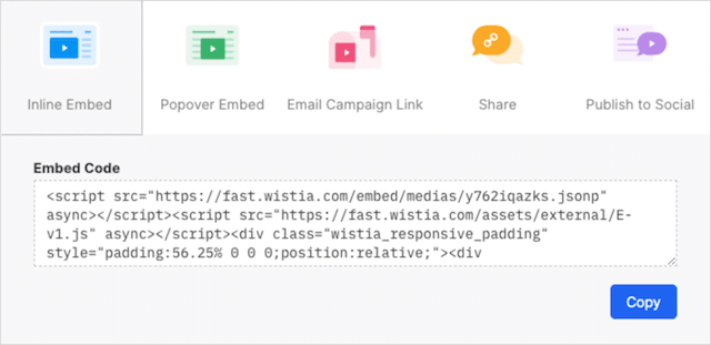 رمز Wista تضمين