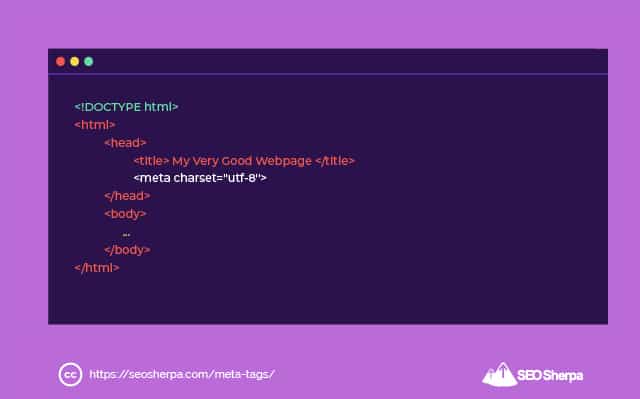 메타 문자 집합 태그