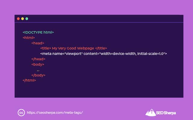 메타 뷰포트 태그 헤드 섹션