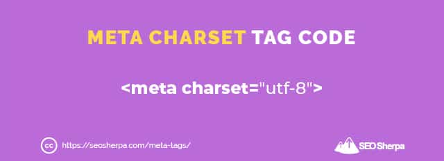 메타 문자 집합 태그 코드