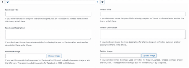 Yoast Open Graph 및 Twitter 카드 설정