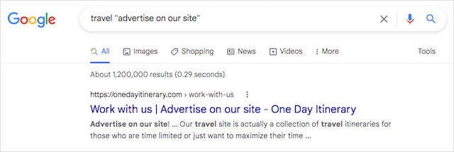 검색 연산자 광고주 틈새