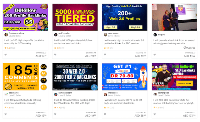 Fiverr.com 판매 링크