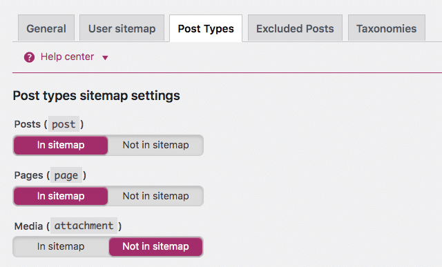 Configuration du plan de site XML Yoast