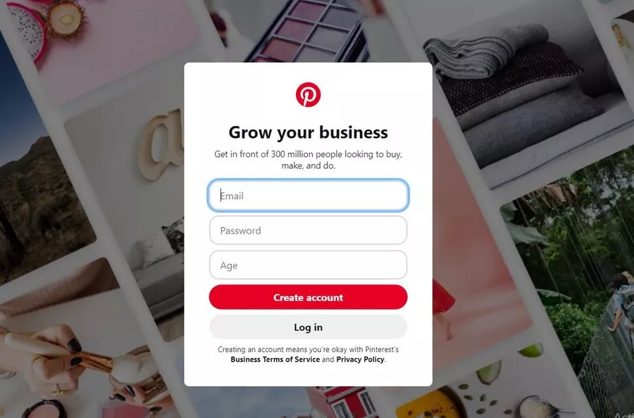 Pinterestのビジネスアカウント Pinterest Business Account
