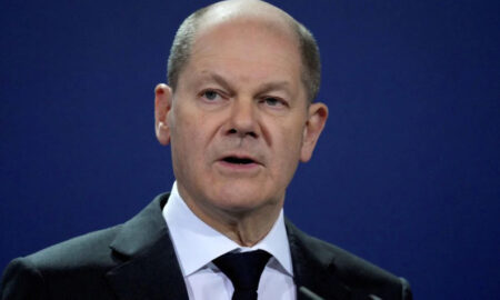 Kanselir Jerman Olaf Scholz menjadikan kenaikan upah minimum sebagai fitur penting dari platformnya untuk pemilihan