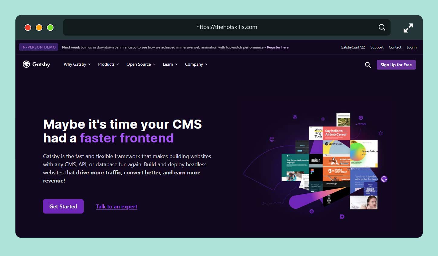 개츠비 프론트엔드 프레임워크