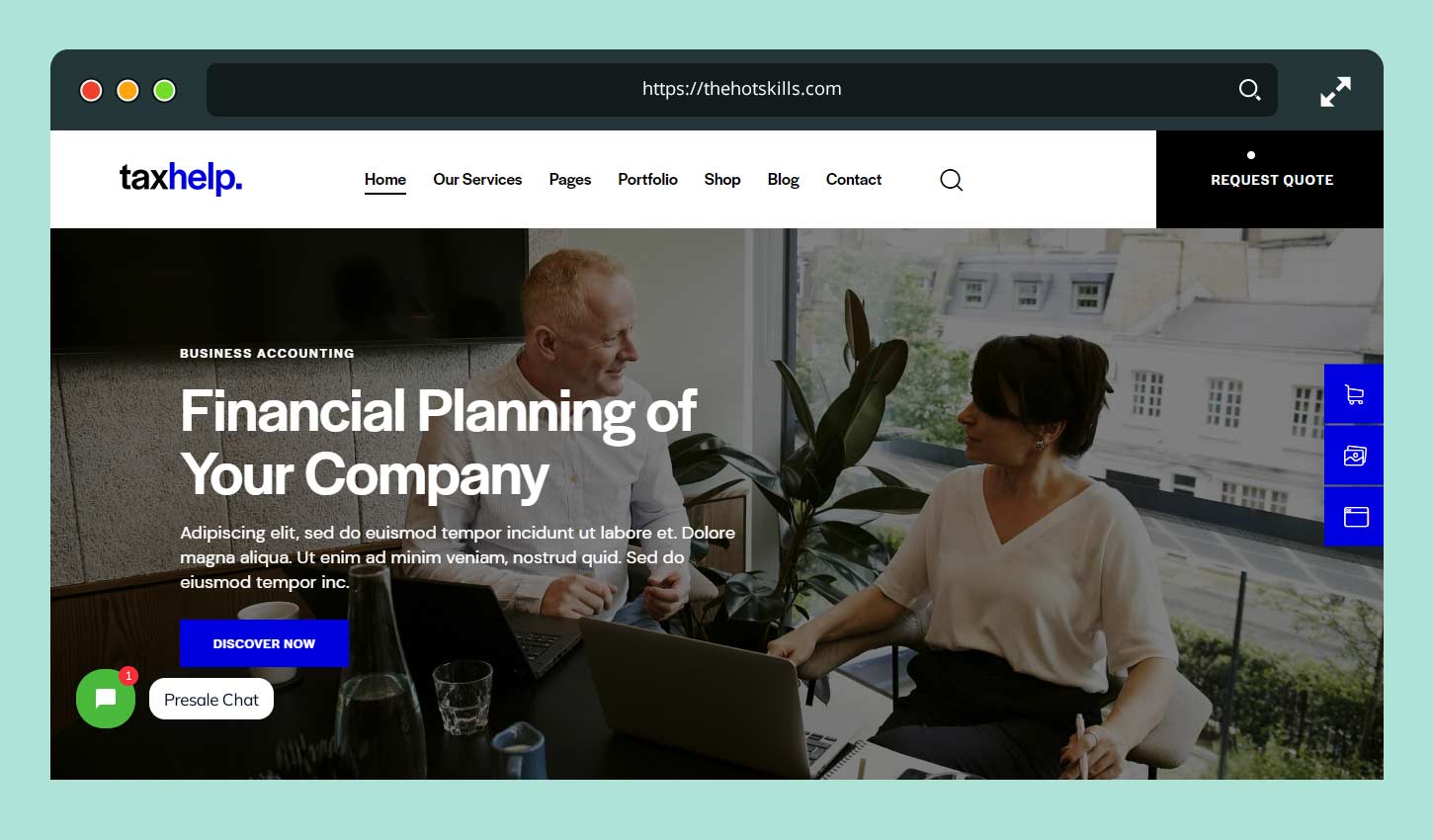 Buchhaltungsberater WordPress Theme