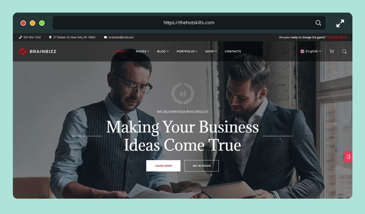 BrainBizz Business-WordPress-Theme