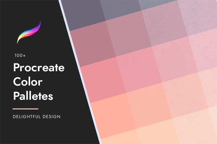 100 لوح ألوان Procreate مجانًا