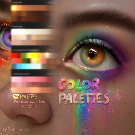 39 لوحة ألوان مجانية للإنجاب