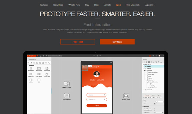 Mockplus - sebelum web didesain ulang