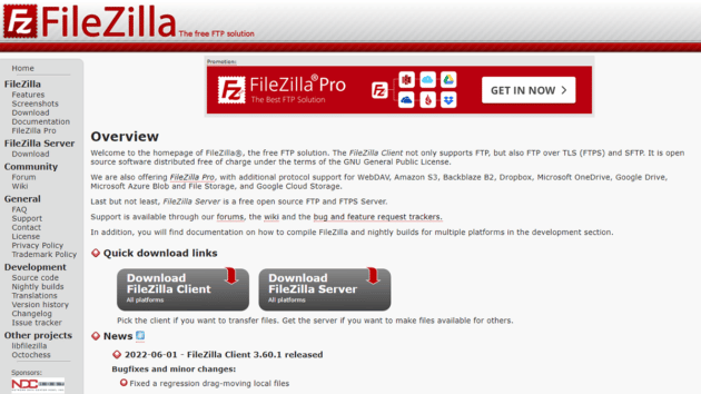 FileZilla – ein Open-Source-FTP-Tool