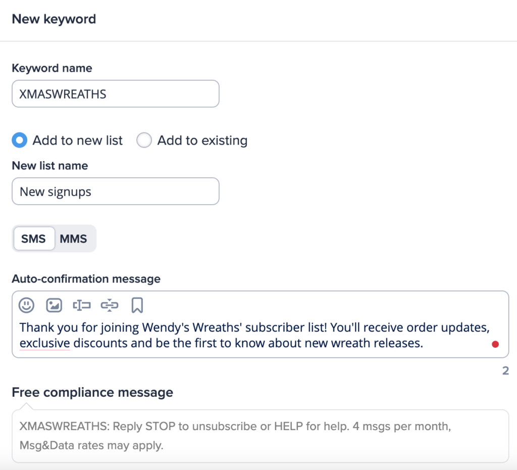 captura de pantalla del texto de registro de palabra clave de coronas de wendy