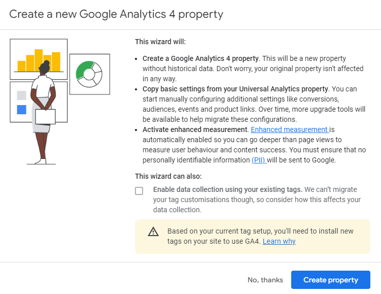 GoogleAnalytics4セットアップウィザード
