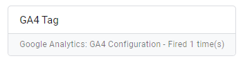 GA4タグが1回起動