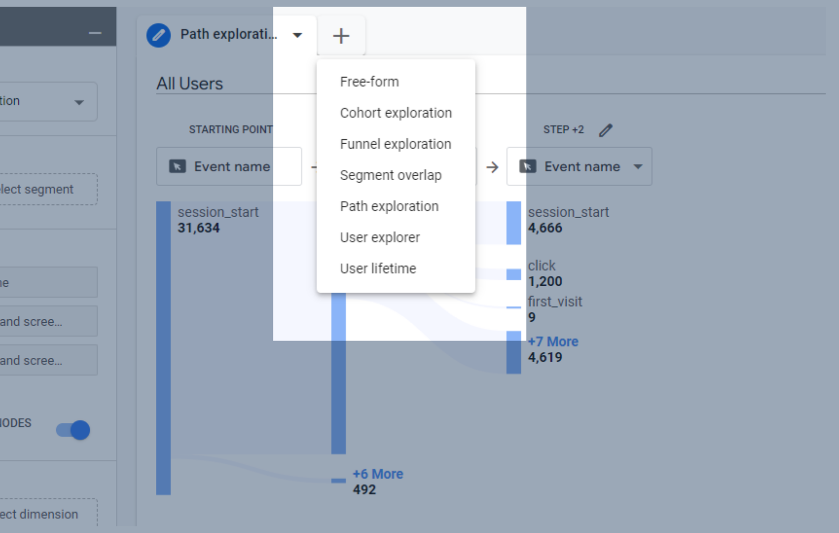GA4のカスタムレポートに新しいタブを追加する