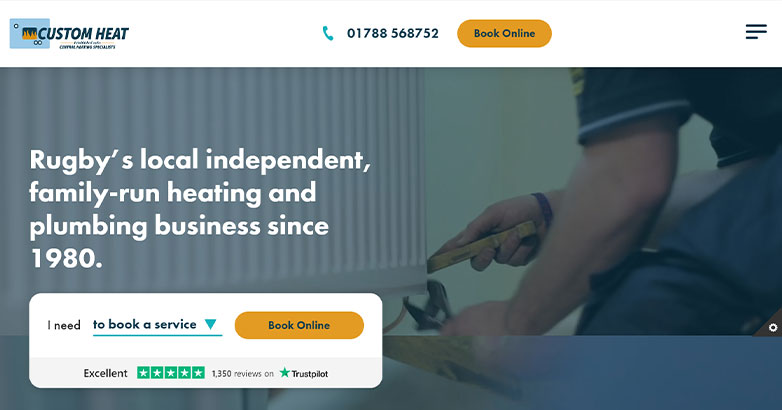 เว็บไซต์จำกัด Custom Heat Custom Heat limited website deisgn