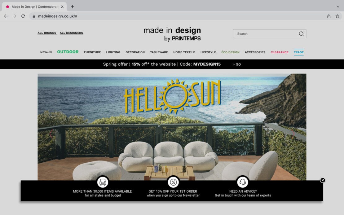 สกรีนช็อตของแบนเนอร์ USP