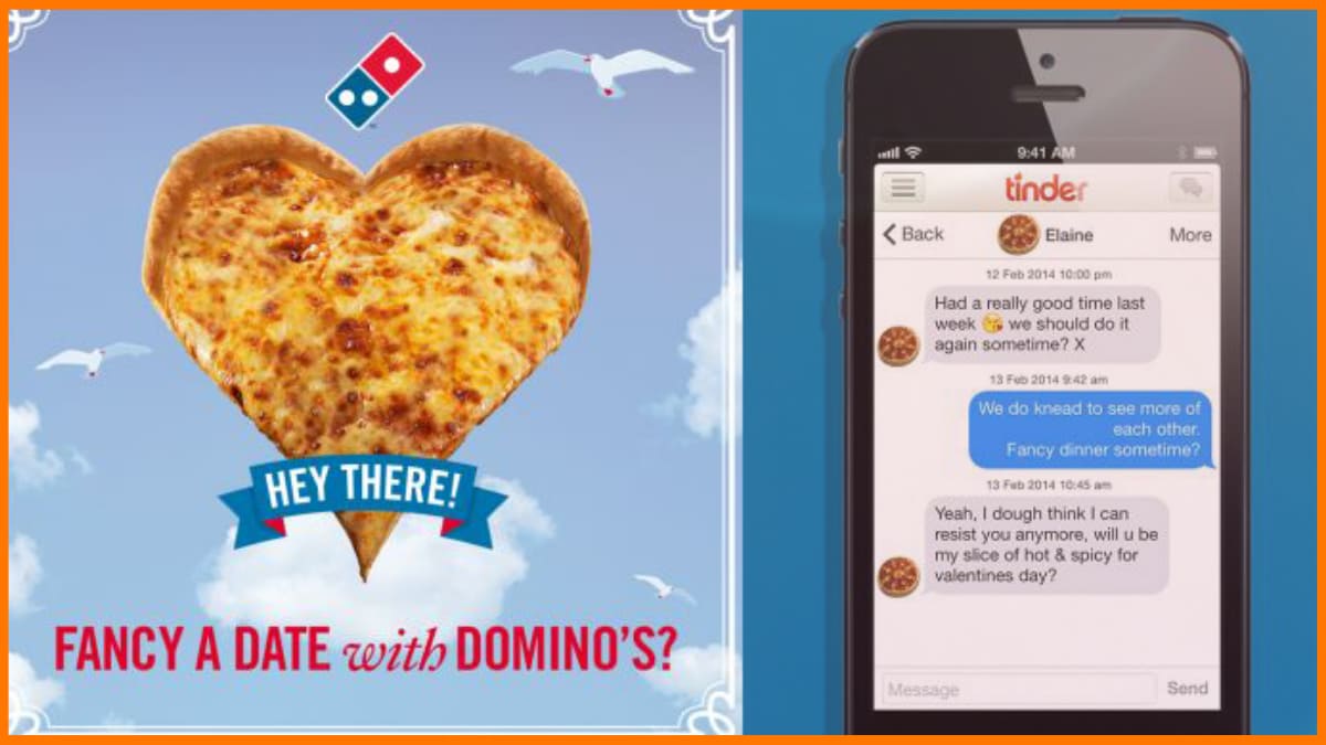 틴더 도미노 발렌타인 데이 캠페인