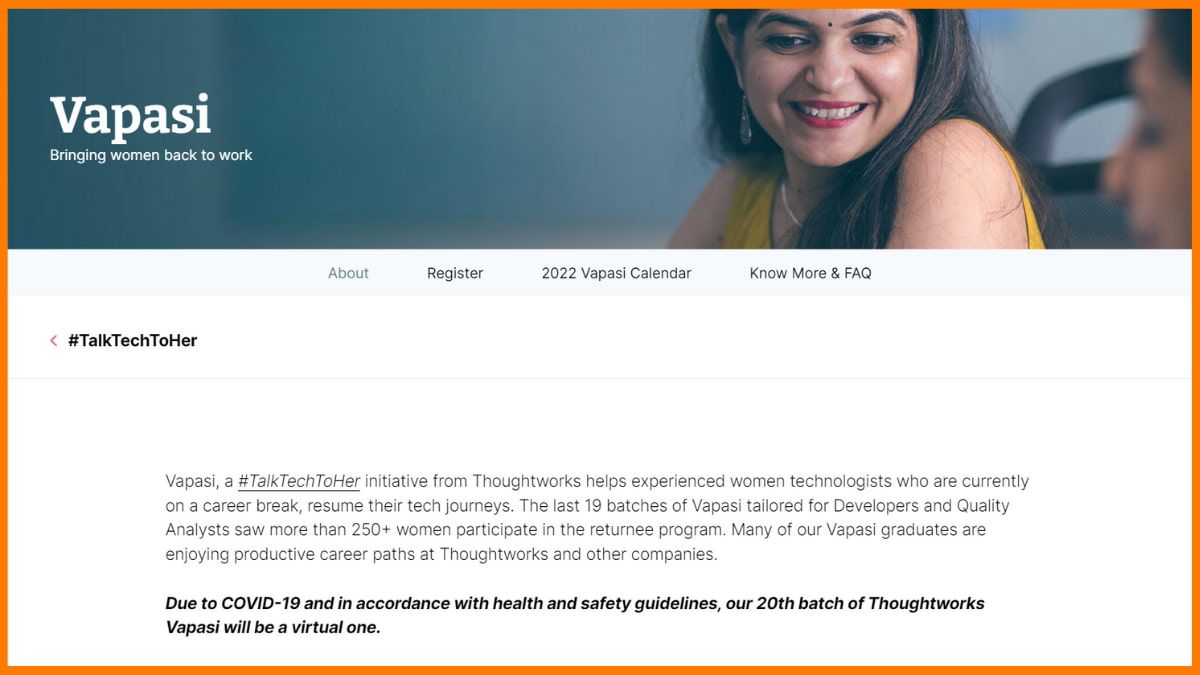 Thoughtworks Vapasi-Homepage