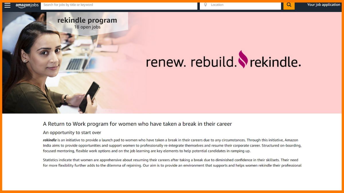 Homepage des Amazon Rekindle-Programms