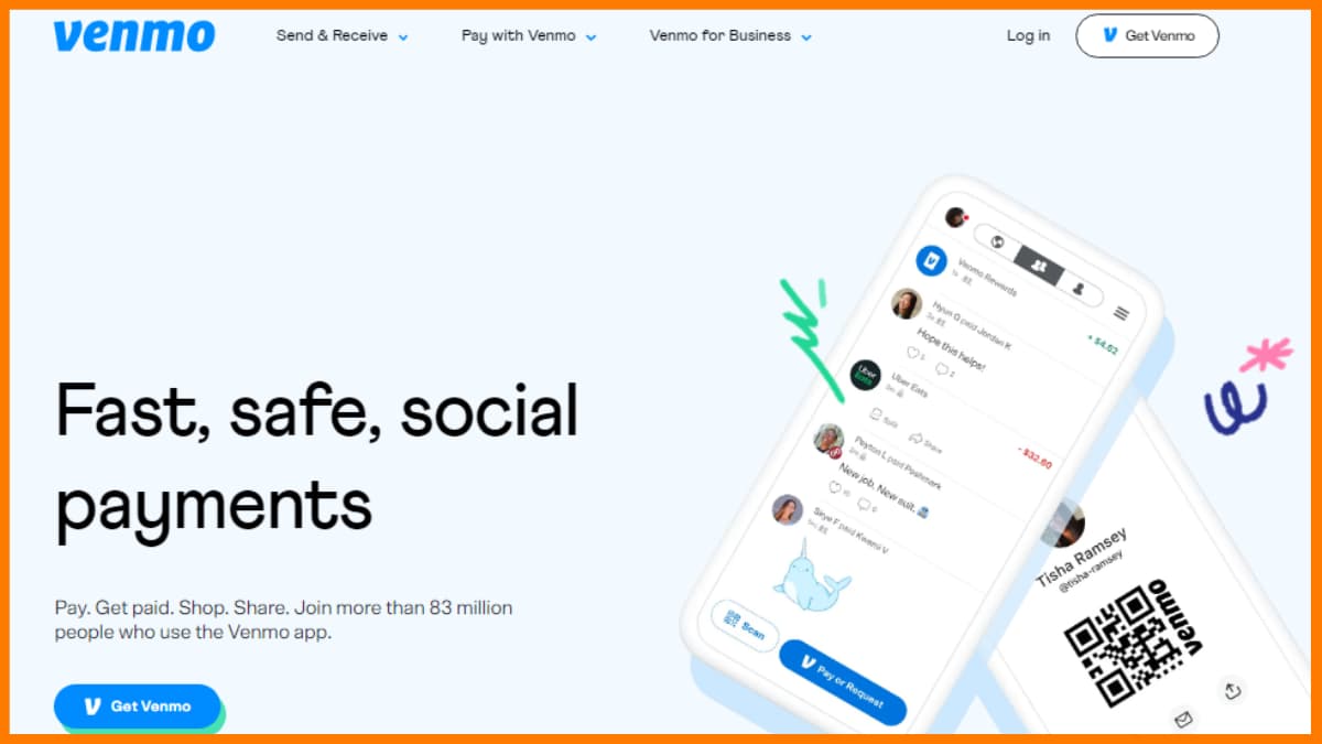 Sito web Venmo