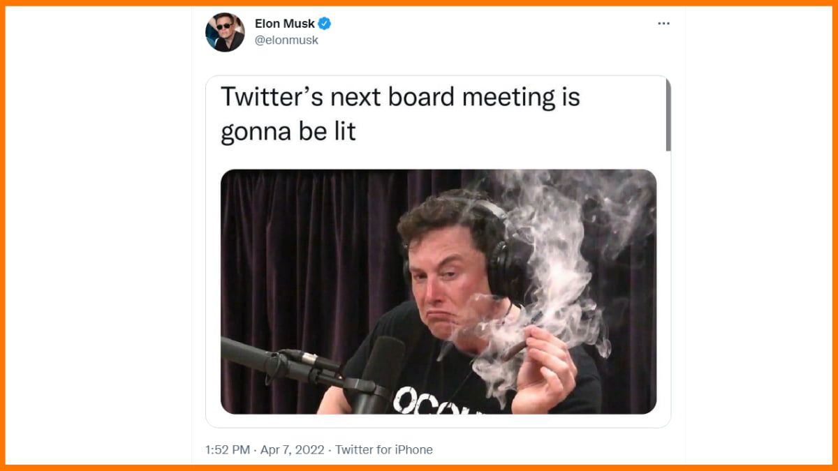 Elon Musk twitta dopo essere diventato il principale azionista di Twitter