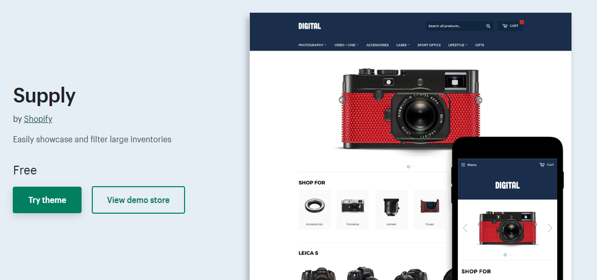 จัดหาธีม Shopify