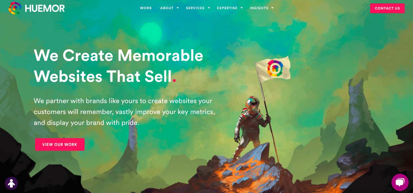 Huemorのホームページ