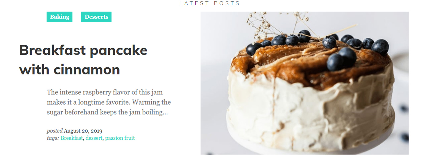 Шаблон сайта рассказывания историй для блога