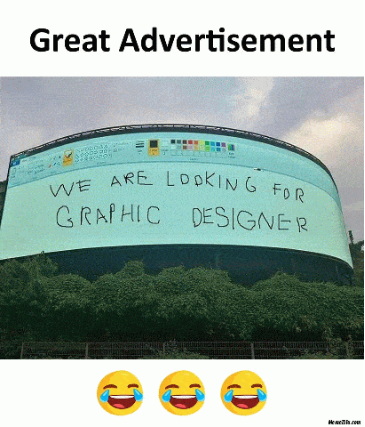 การออกแบบกราฟิกคือความหลงใหลของฉัน -30 Best Memes 13 Great Advertisement