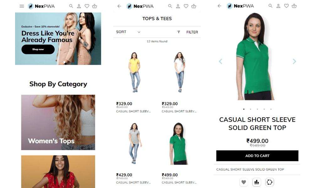 template pwa magento