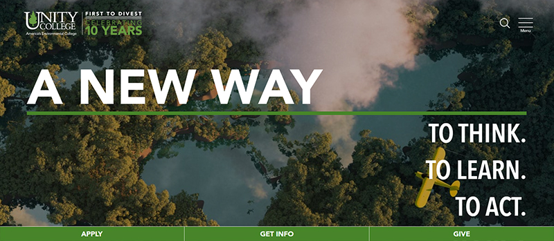 strona internetowa Unity College