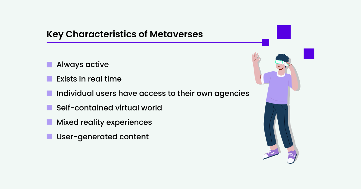 Hauptmerkmale von Metaversen