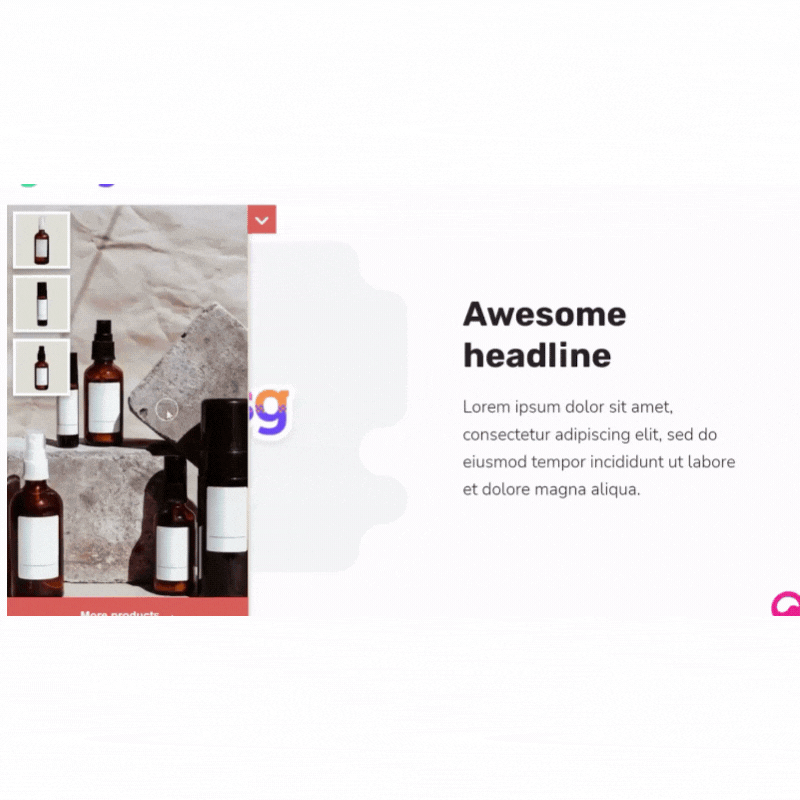 pazarlama için giosg shoppable video