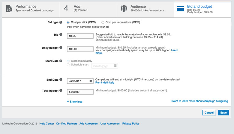 إستراتيجيات عروض الأسعار على LinkedIn