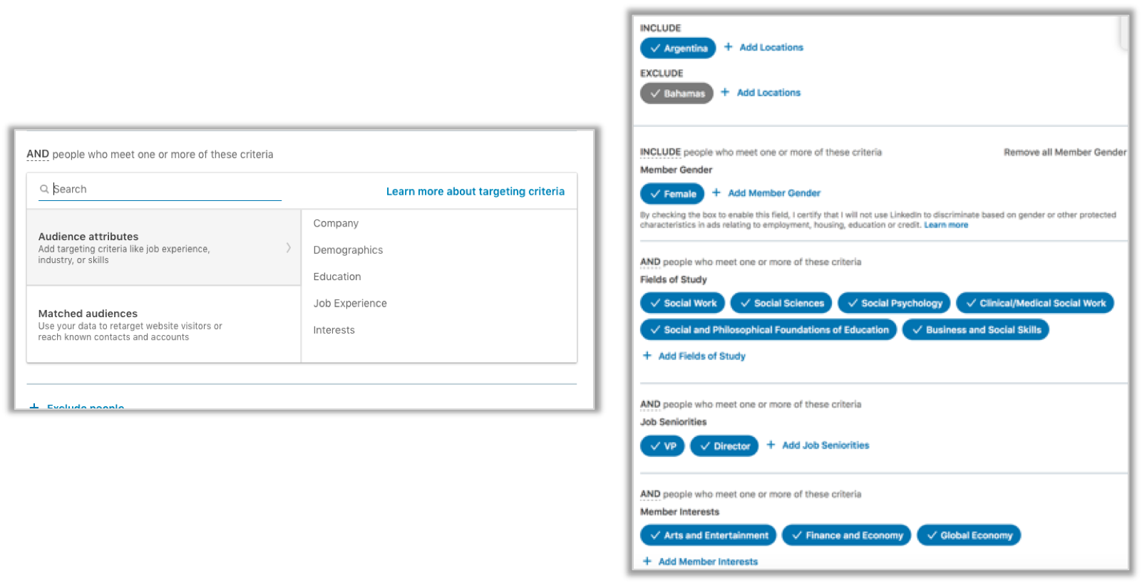بناء جمهور LinkedIn