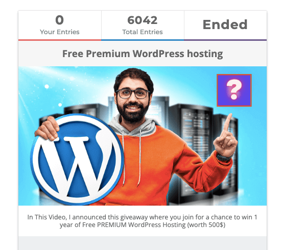 Пример конкурса через Gleam.io