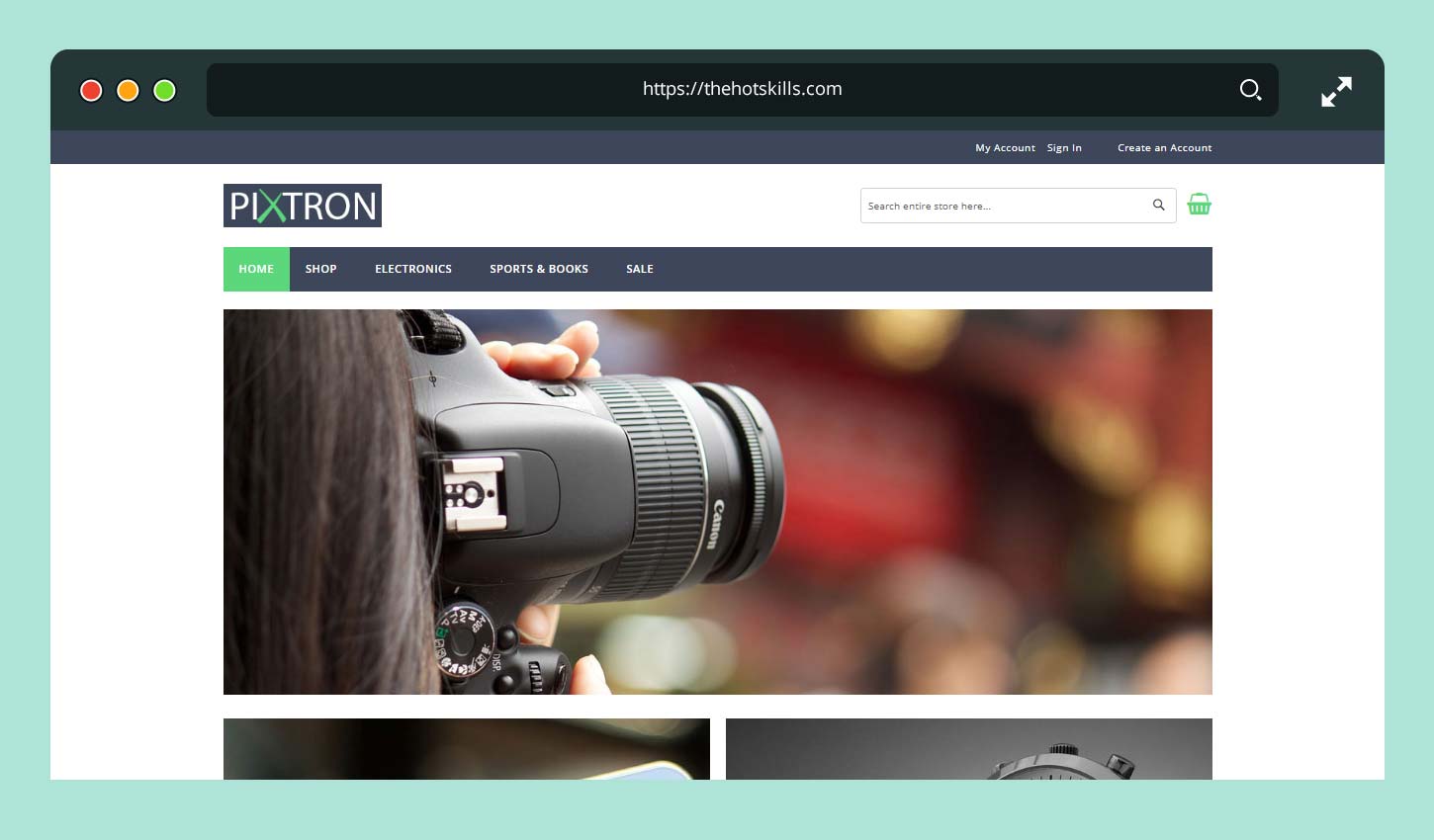 Pixtron – 무료 반응형 Magento 2 테마