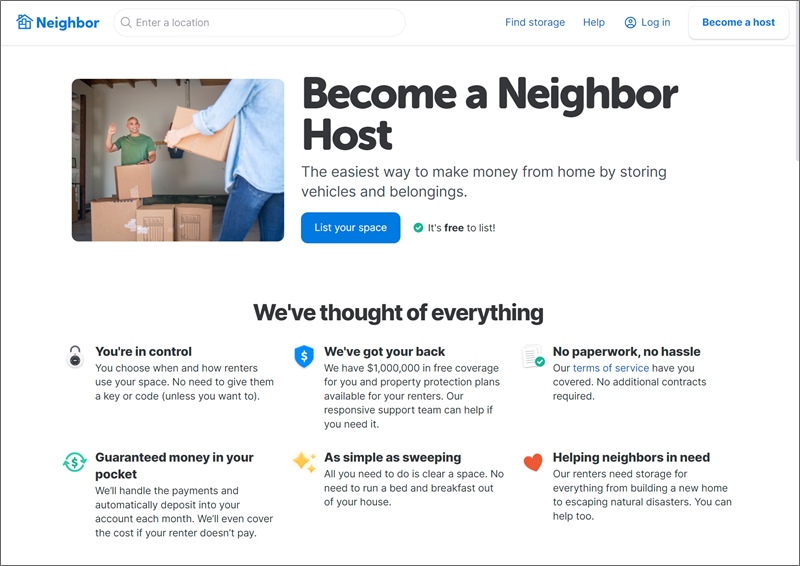 diventare un ospite vicino