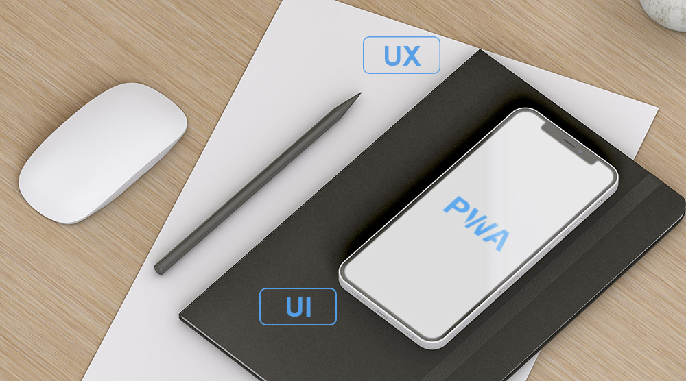 プログレッシブウェブアプリのUI