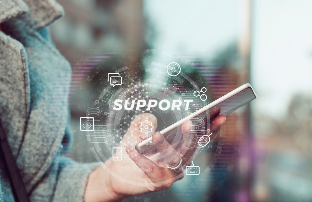 suporte ao cliente on-line
