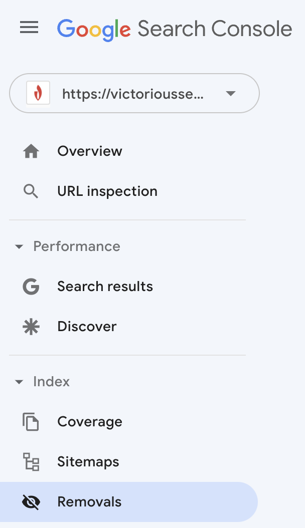 أداة إزالة عنوان url في GSC