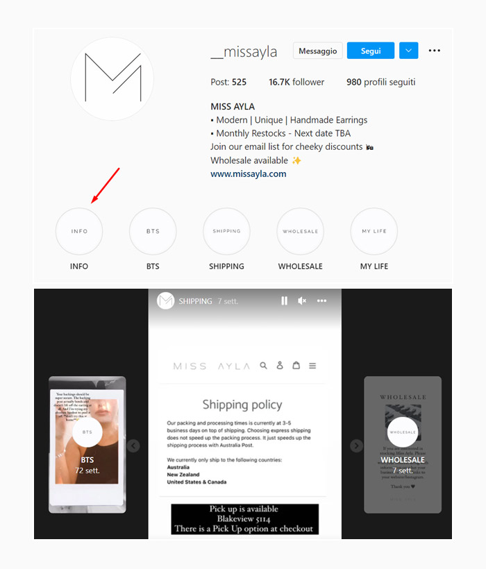 Основные моменты истории мисс Айлы в Instagram