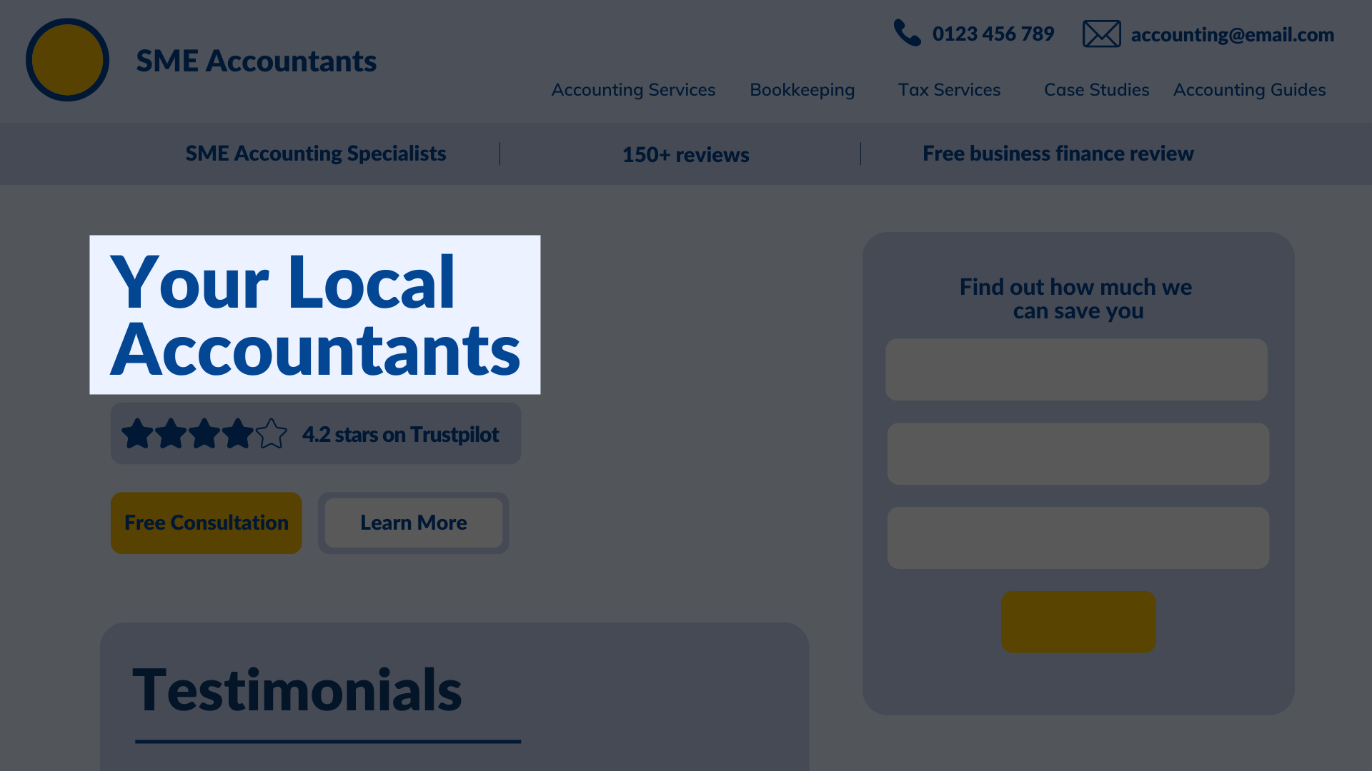 웹사이트 제목의 예