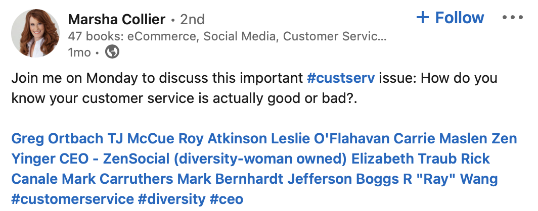 Marsha Collier LinkedInfluencerin