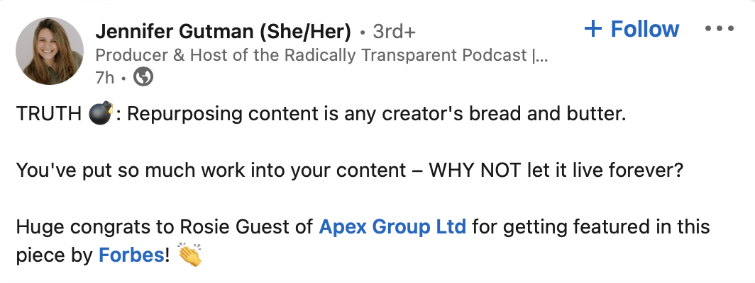 Jennifer Gutman LinkedIn-Influencerin